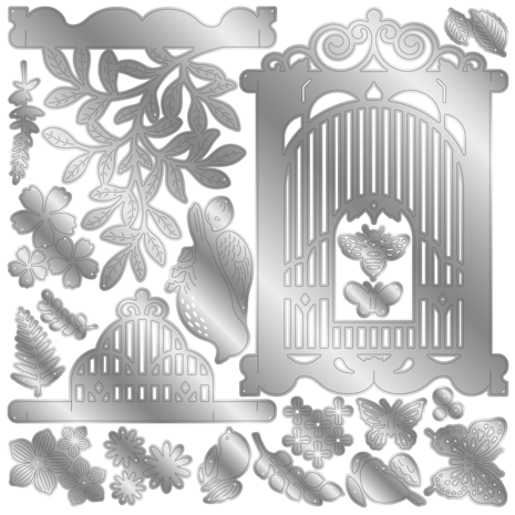 Crafter's Companion 3D Birdcage Pop-Up Card Metal Die Set (CC-MD-3DGAPAV) Crafter's Companion 3D Birdcage Pop-Up Card Metal Die Set (CC-MD-3DGAPAV)