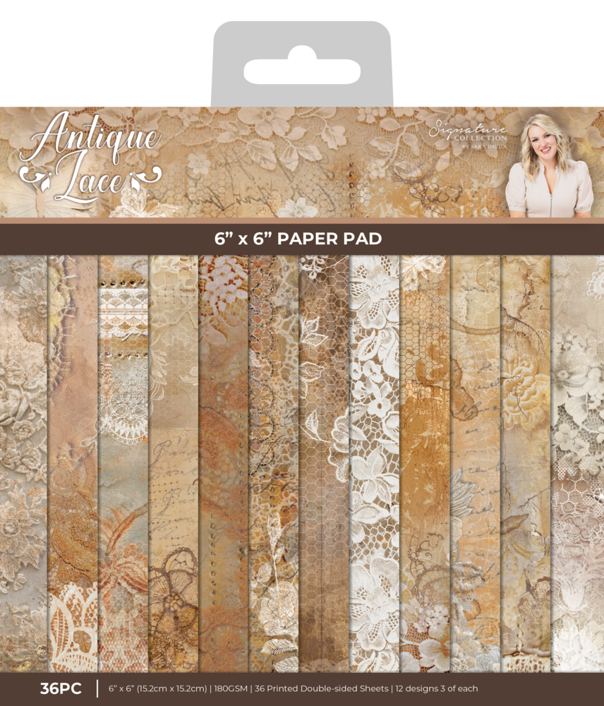 Crafter's Companion Antique Lace 6x6 Inch Paper Pad (SS-AL-PAD6)