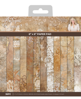 Crafter's Companion Antique Lace 6x6 Inch Paper Pad (SS-AL-PAD6)