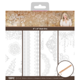 Crafter's Companion Antique Lace 6x6 Inch Rub Ons Embellishment (SS-AL-STK-RUB)