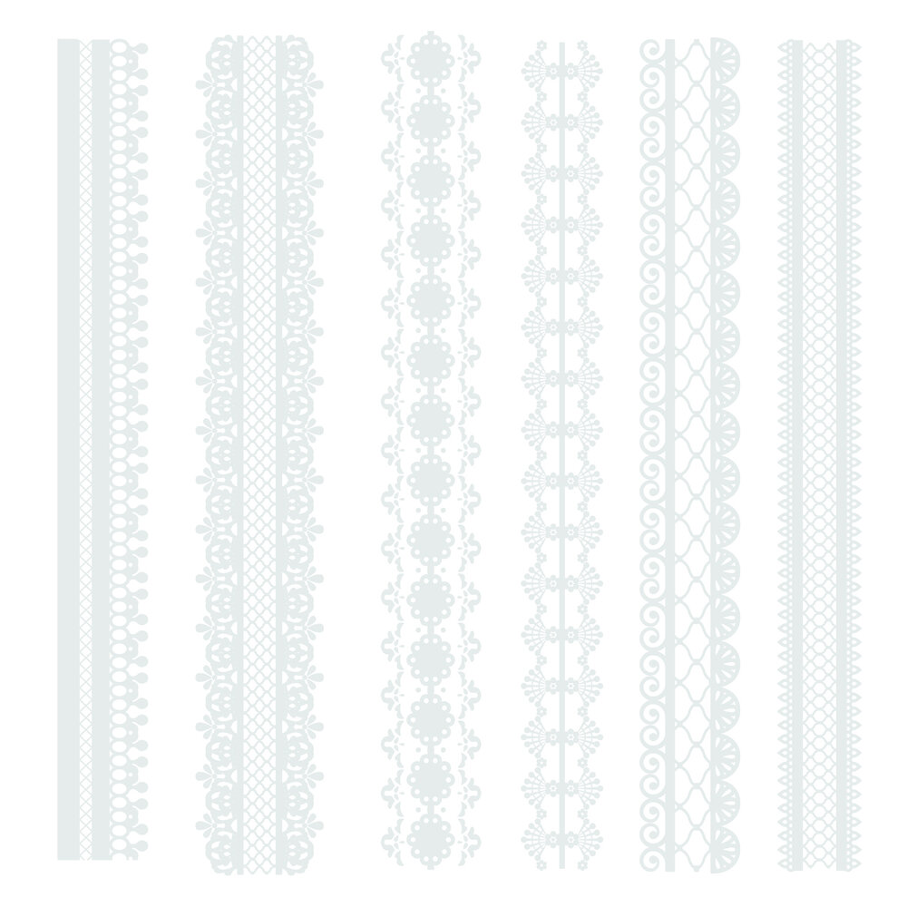 Crafter's Companion Antique Lace 6x6 Inch Rub Ons Embellishment (SS-AL-STK-RUB)