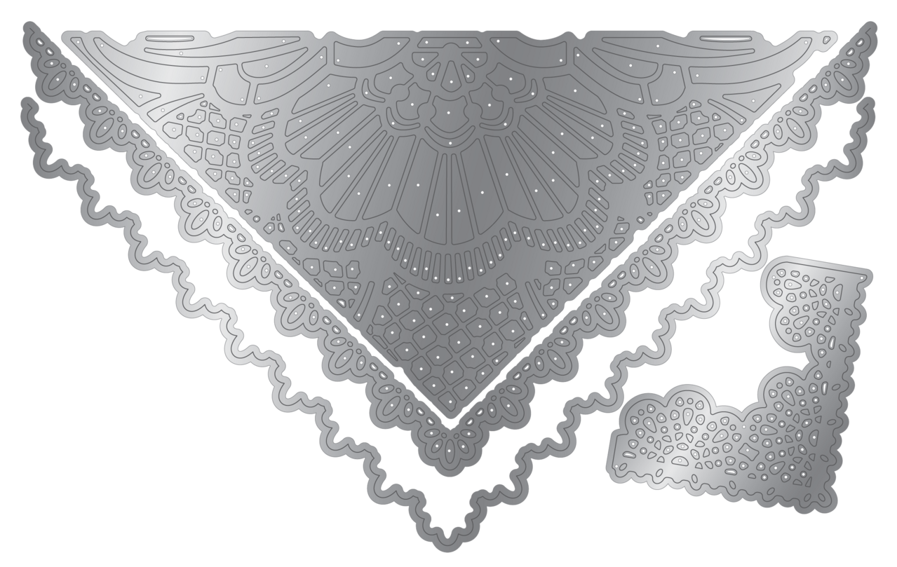 Crafter's Companion Antique Lace Metal Die Set Vintage Envelope (SS-AL-MD-VINENV)