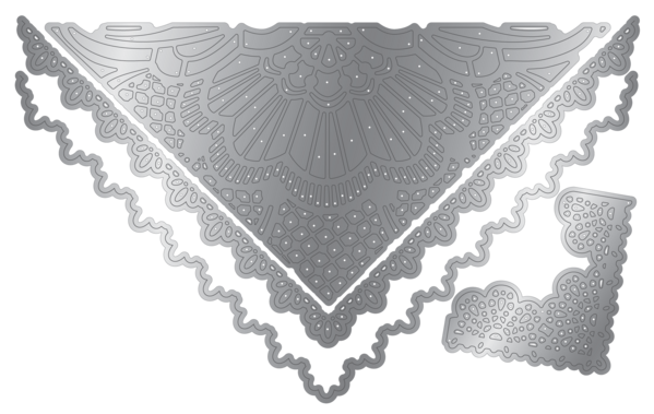 Crafter's Companion Antique Lace Metal Die Set Vintage Envelope (SS-AL-MD-VINENV)