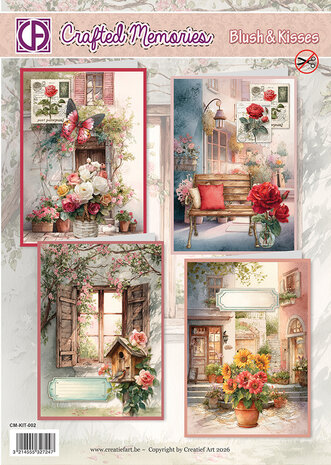 Creatief Art Blush and Kisses Card Kit Crafted Memories (CM-KIT-002) Creatief Art Blush and Kisses Card Kit Crafted Memories (CM-KIT-002)