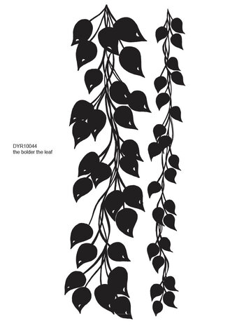 Stampers Anonymous The Bolder The Leaf Dylusions Cling Stamps (DYR10044)