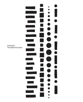 Stampers Anonymous The Bolder The Border Dylusions Cling Stamps (DYR10043)