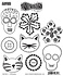 Button It Dylusions Cling Stamps (DYR10041)