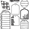 Stampers Anonymous Tag It Dylusions Cling Stamps (DYR10040)