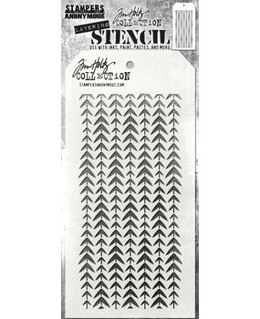 Stampers Anonymous Tracks Tim Holtz Layering Stencil (THS044)