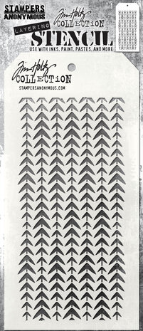 Stampers Anonymous Tracks Tim Holtz Layering Stencil (THS044)