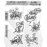 Stampers Anonymous Crazy Thoughts Tim Holtz Cling Stamps (CMS238)