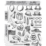 Stampers Anonymous Crazy Things Tim Holtz Cling Stamps (CMS237)