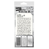 Stampers Anonymous Set #8 Tim Holtz Layering Mini Stencil (3pcs) (THMST008)