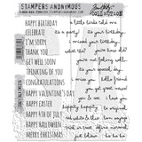 Stampers Anonymous Crazy Talk Tim Holtz Cling Stamps (CMS236)