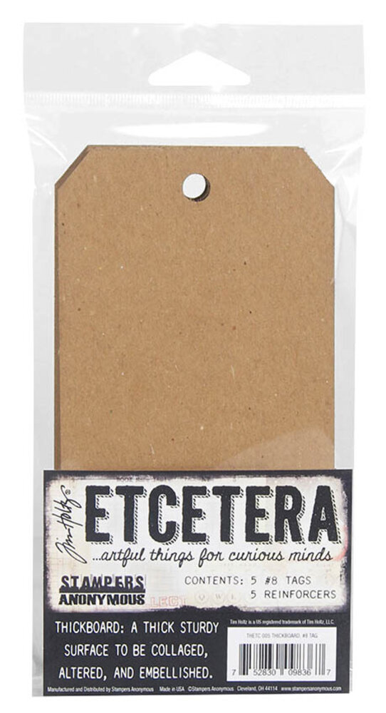 Stampers Anonymous #8 Tag Tim Holtz Etcetera Chipboard (THETC005)