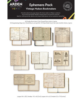 Arden Creative Studio Vintage Makers Bookmakers Ephemera Pack by Katie Pertiet (ACSEP0013)