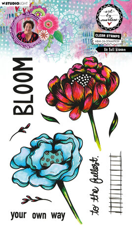 Art By Marlene In Full Bloom Clear Stamps (ABM-26-STAMP939)