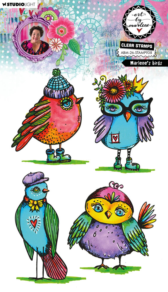 Art By Marlene Marlene's Birds Clear Stamps (ABM-26-STAMP938)