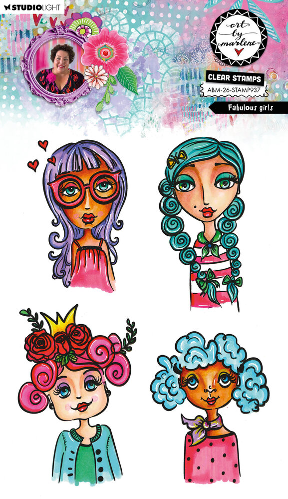 Art By Marlene Fabulous Girls Clear Stamps (ABM-26-STAMP937)
