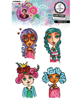 Art By Marlene Fabulous Girls Clear Stamps (ABM-26-STAMP937)