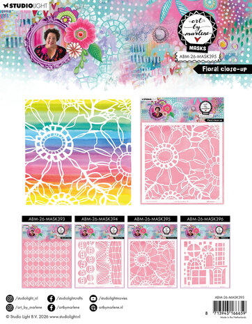 Art By Marlene Floral Close-Up Mask (ABM-26-MASK395) Art By Marlene Floral Close-Up Mask (ABM-26-MASK395)