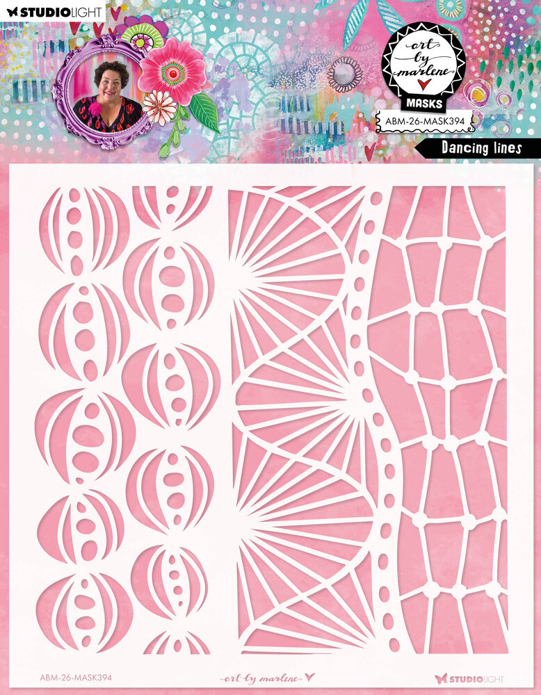 Art By Marlene Dancing Lines Mask (ABM-26-MASK394)