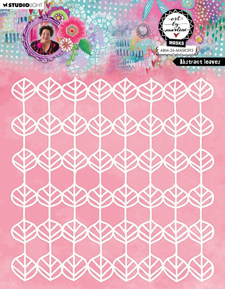 Art By Marlene Abstract Leaves Mask (ABM-26-MASK393) Art By Marlene Abstract Leaves Mask (ABM-26-MASK393)