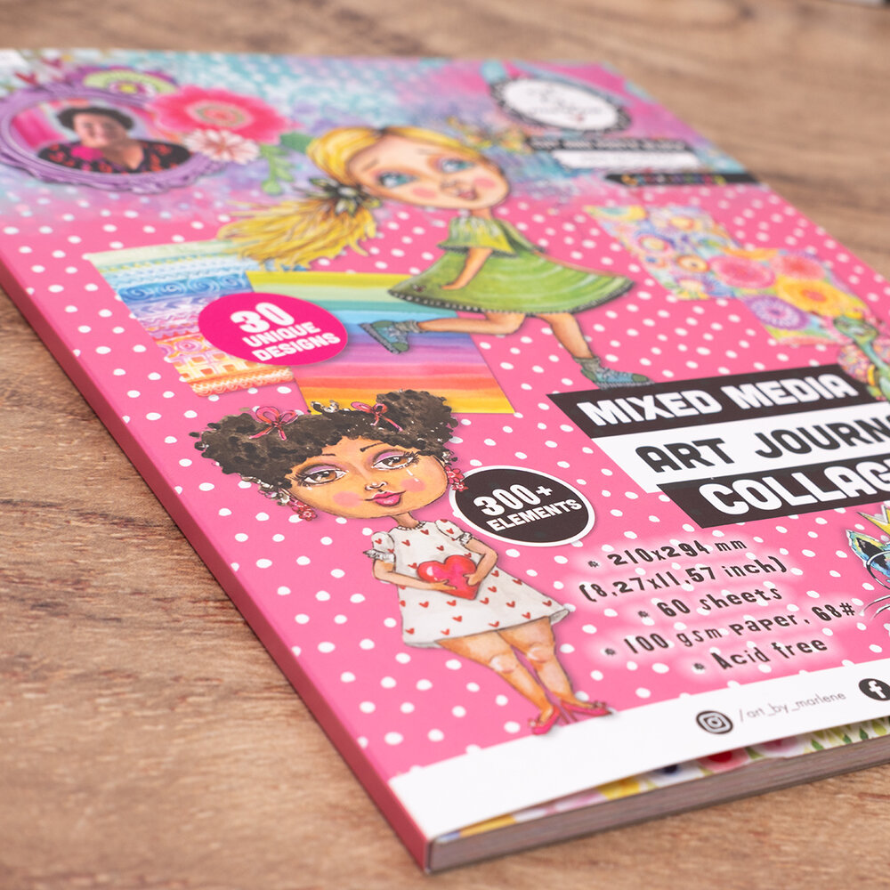 Art By Marlene Cut and Paste Block A4 Color-Happy (ABM-26-CPP453) Art By Marlene Cut and Paste Block A4 Color-Happy (ABM-26-CPP453)