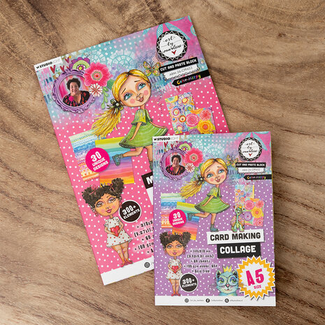 Art By Marlene Cut and Paste Block A4 Color-Happy (ABM-26-CPP453) Art By Marlene Cut and Paste Block A4 Color-Happy (ABM-26-CPP453)