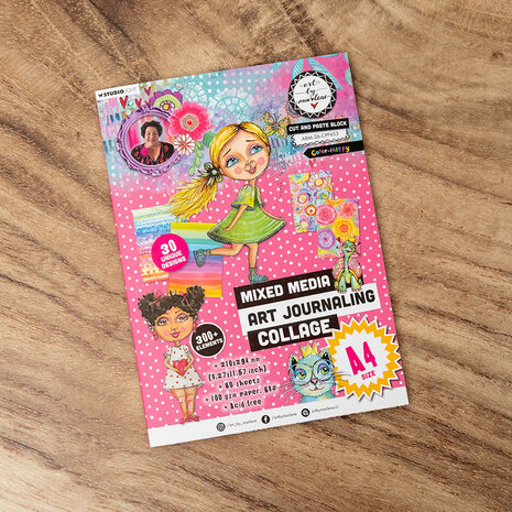 Art By Marlene Cut and Paste Block A4 Color-Happy (ABM-26-CPP453) Art By Marlene Cut and Paste Block A4 Color-Happy (ABM-26-CPP453)