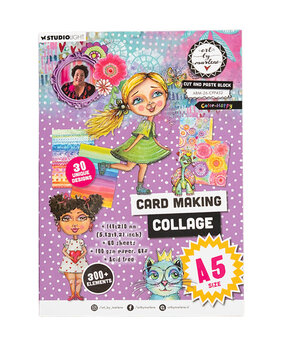 Art By Marlene Cut and Paste Block A5 Color-Happy (ABM-26-CPP452)