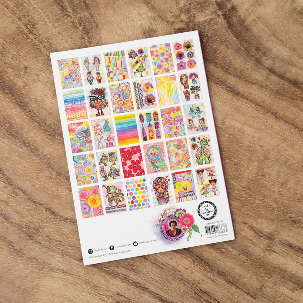 Art By Marlene Cut and Paste Block A5 Color-Happy (ABM-26-CPP452) Art By Marlene Cut and Paste Block A5 Color-Happy (ABM-26-CPP452)