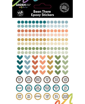 Arden Creative Studio Been There Epoxy Stickers (158pcs) by Katie Pertiet (ACSES0001) Arden Creative Studio Been There Epoxy Stickers (158pcs) by Katie Pertiet (ACSES0001)