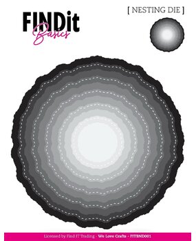 Find It Nesting Dies Stitched Wavey Circles (FITBND001)