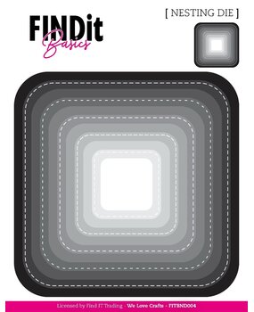Find It Nesting Dies Curved Squares (FITBND004)