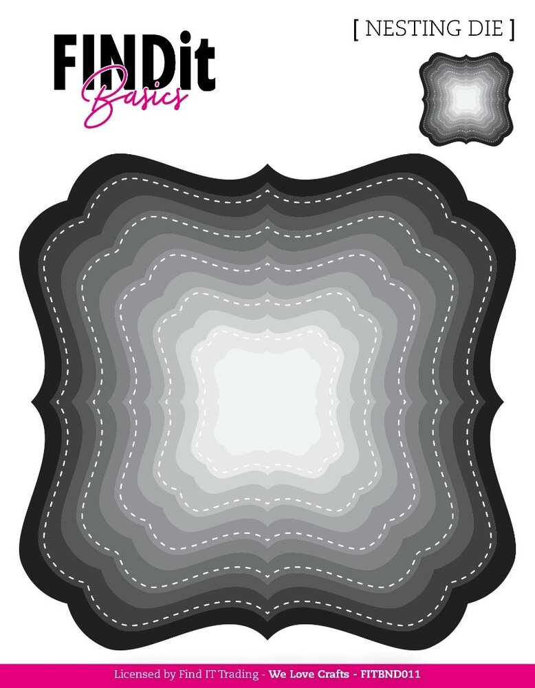 Find It Nesting Dies Deco Squares (FITBND011)