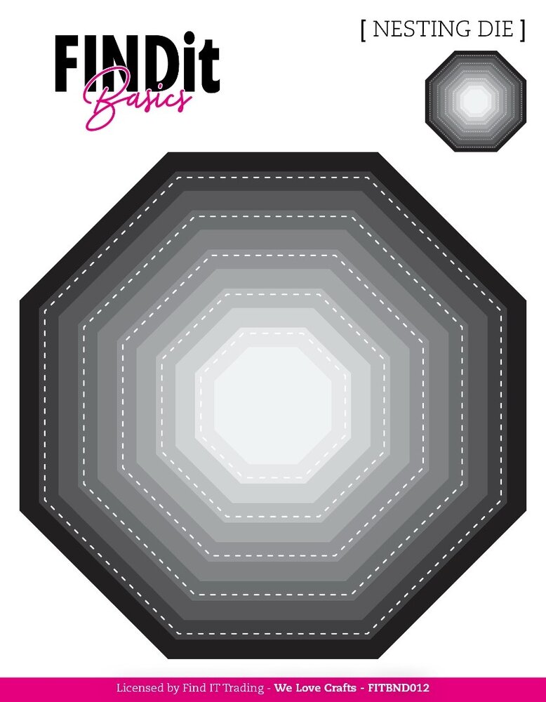 Find It Nesting Dies Stitched Octagon (FITBND012) Find It Nesting Dies Stitched Octagon (FITBND012)
