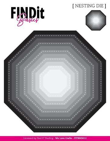 Find It Nesting Dies Stitched Octagon (FITBND012) Find It Nesting Dies Stitched Octagon (FITBND012)