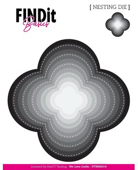 Find It Nesting Dies Stitched Quatrefoil (FITBND014)