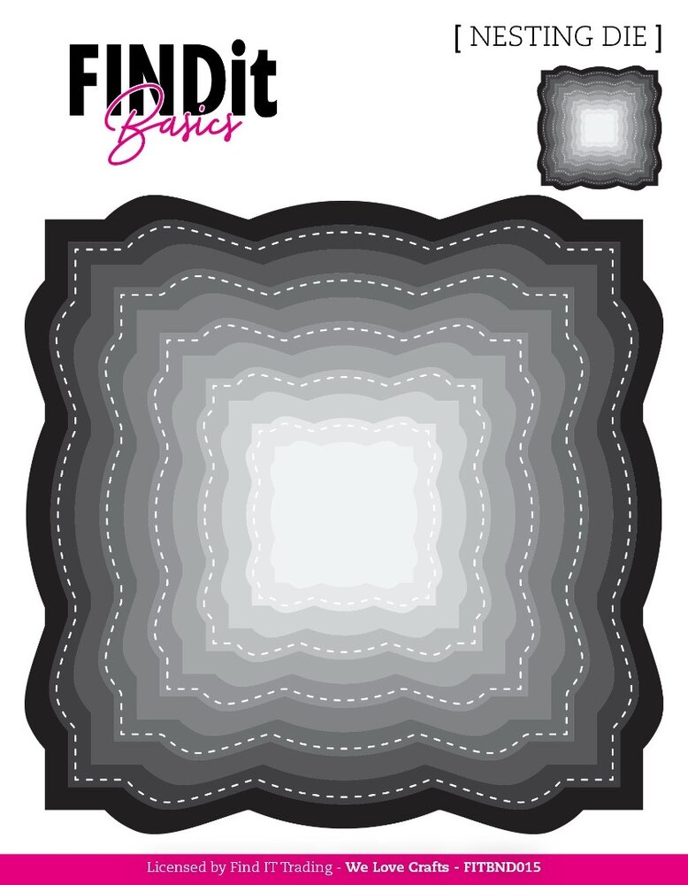 Find It Nesting Dies Wavey Squares (FITBND015) Find It Nesting Dies Wavey Squares (FITBND015)
