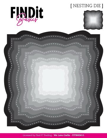 Find It Nesting Dies Wavey Squares (FITBND015) Find It Nesting Dies Wavey Squares (FITBND015)