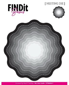 Find It Nesting Dies Stitched Wavy Bloom (FITBND017)