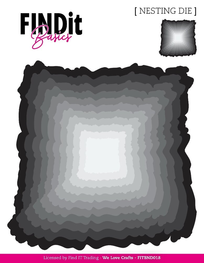 Find It Nesting Dies Rough Edge Square (FITBND018) Find It Nesting Dies Rough Edge Square (FITBND018)