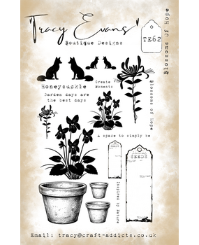 Tracy Evans Blossoms Of Hope A5 Stamp (TE062)