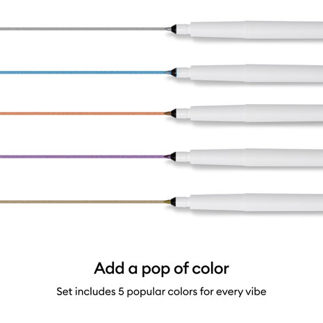 Cricut Metallic Medium Point Pen Set (5pcs) (2012168)
