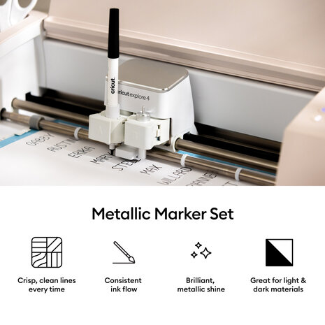 Cricut Metallic Medium Point Pen Set (5pcs) (2012168)