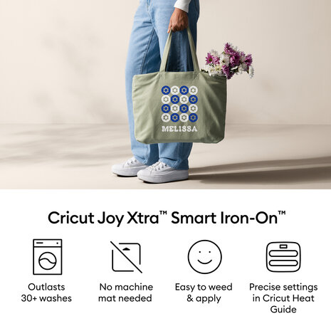 Cricut Joy Xtra Smart Iron-On 9.5x24 Inch Matte Gold (1pcs) (2011678) Cricut Joy Xtra Smart Iron-On 9.5x24 Inch Matte Gold (1pcs) (2011678)