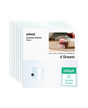 Cricut Clear Acetate 12x12 Inch Sheets (6pcs) (2011975)