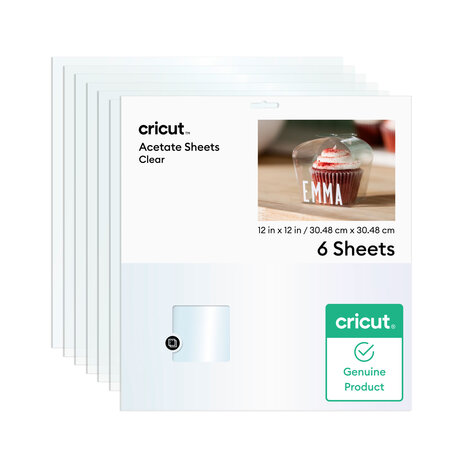 Cricut Clear Acetate 12x12 Inch Sheets (6pcs) (2011975)