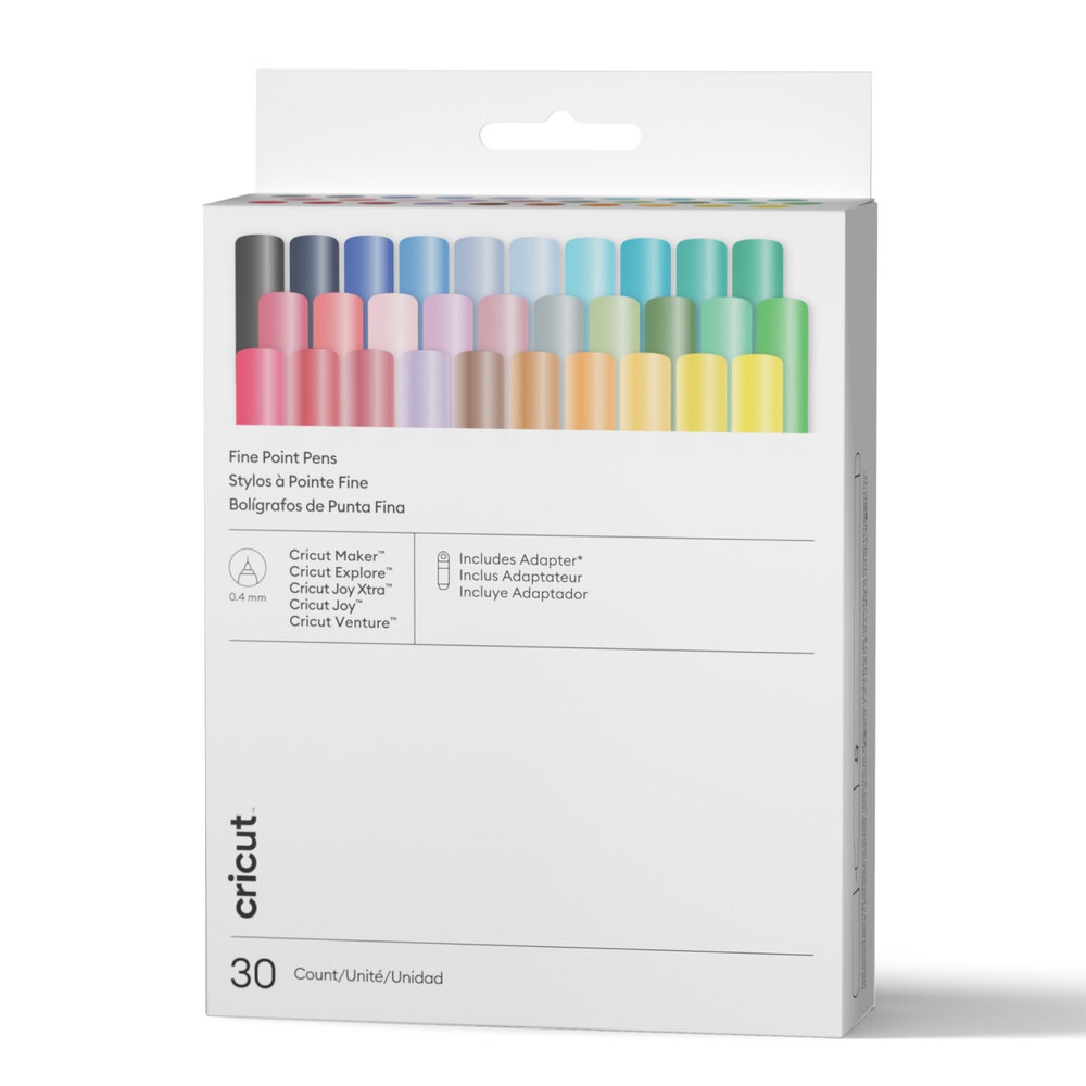 Cricut Omni Fine Point Pen Set 0.4mm Ultimate Sampler (30pcs) + Adapter (2012387) Cricut Omni Fine Point Pen Set 0.4mm Ultimate Sampler (30pcs) + Adapter (2012387)